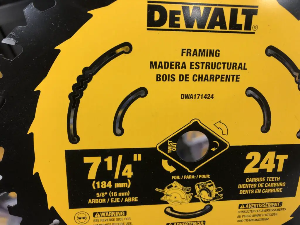 New miter saw blade burning wood