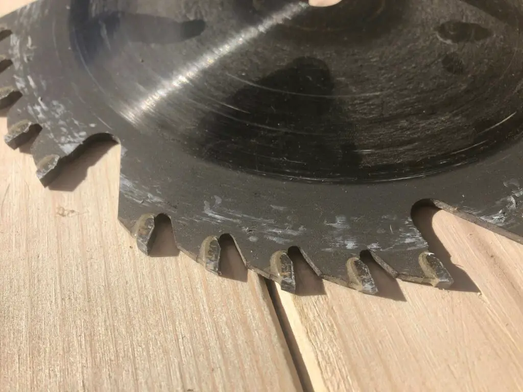 sharpen miter saw blade