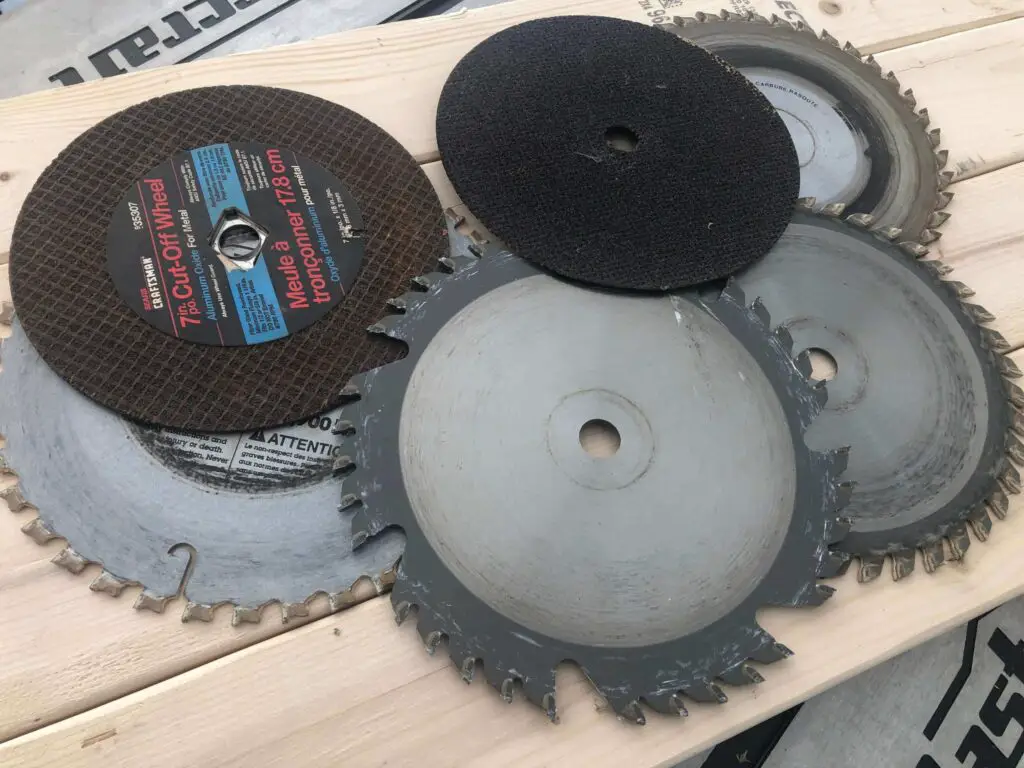 disposing old circular saw blade